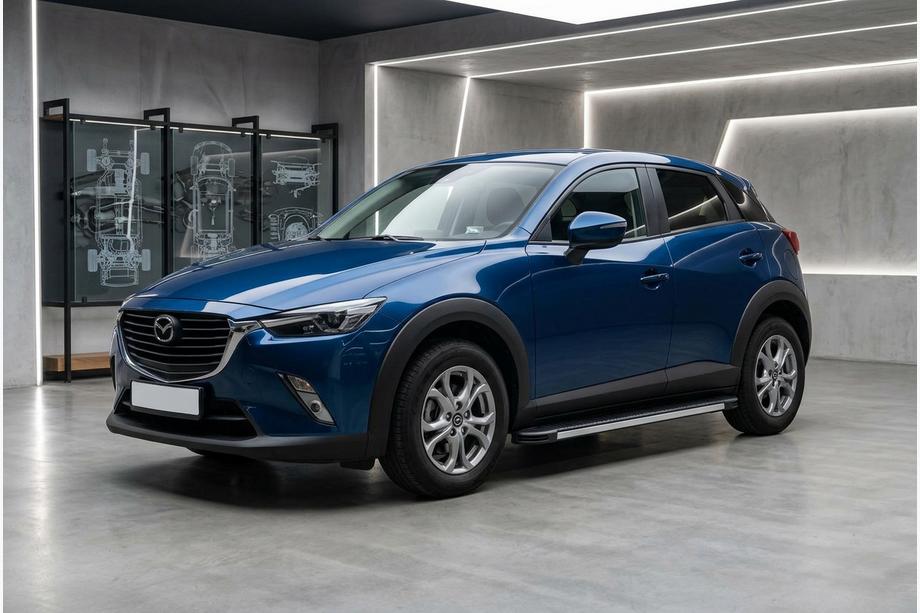 Mazda CX-3 2015- Side Steps Maya V1 (2 pcs, Aluminum) Image