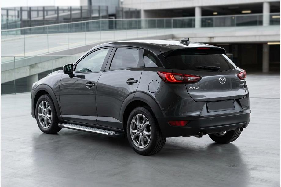 Mazda CX-3 2015- Side Steps Allmond Grey (2 pcs, Aluminum) Image