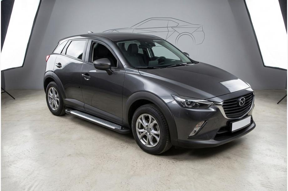Mazda CX-3 2015- Side Steps Line (2 pcs, Aluminum) Image