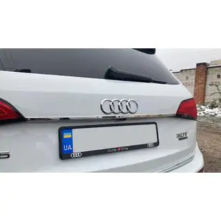 Chrome trim above license plate (stainless steel)