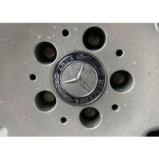 Wheel center caps 71/75 mm without ring (4 pcs, blue V2) photo 1