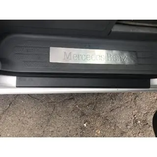 Door sill protectors DDU matte (2pcs, plastic) Mercedes Viano 2004-2014 photo 2