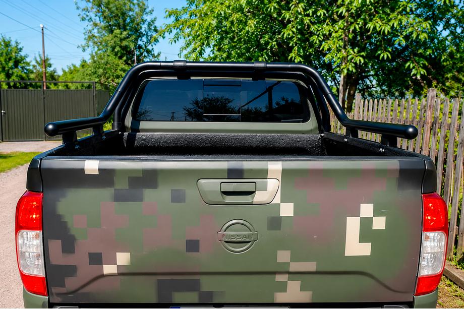 Nissan Navara 2006-2015 Body roll bar (black) 76mm Photo 3