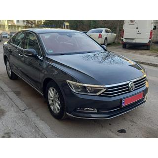 Stainless Steel Front Bumper Protectors (2015-2018, 3 pcs) Volkswagen Passat B8 2015-2023 photo 3