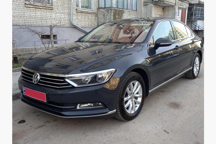 Volkswagen Passat B8 2015-2023 Stainless Steel Front Bumper Protectors (2015-2018, 3 pcs) Photo 1