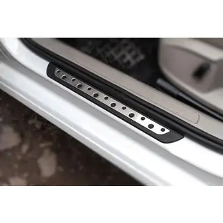 Door Sill Protectors Flexill Dotline (4 pcs, Stainless Steel) Volkswagen Golf 7/E-Golf 2012-2020 photo 1