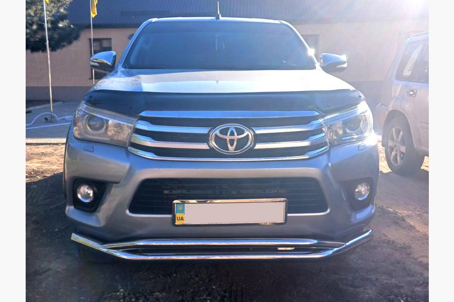 Toyota Hilux 2015- Front Double Bar Vegas (2015-2020, Stainless Steel) Photo 3