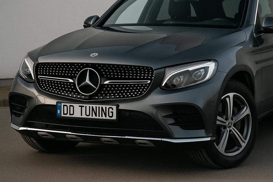 Mercedes GLC coupe C253 2016-2023 Front Grille Diamond Black (2015-2019) Image
