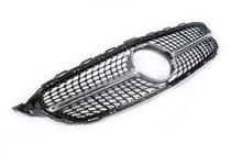 Mercedes C-class W205 2014-2021 Front Grille Diamond Silver (for Avantgarde/AMG-Line/C43 AMG) 2018+, with camera photo 12