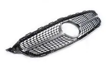 Mercedes C-class W205 2014-2021 Front Grille Diamond Silver (for Avantgarde/AMG-Line/C43 AMG) photo 12