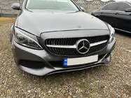 Mercedes C-class W205 2014-2021 Front Grille Diamond Silver (for Avantgarde/AMG-Line/C43 AMG) photo 2