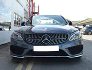 Mercedes C-class W205 2014-2021 Front Grille Diamond Silver (for Avantgarde/AMG-Line/C43 AMG) photo 19