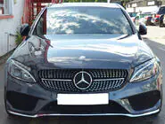 Mercedes C-class W205 2014-2021 Front Grille Diamond Silver (for Avantgarde/AMG-Line/C43 AMG) photo 20