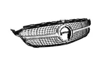 Mercedes C-class W205 2014-2021 Front Grille Diamond Silver (for Avantgarde/AMG-Line/C43 AMG) photo 15