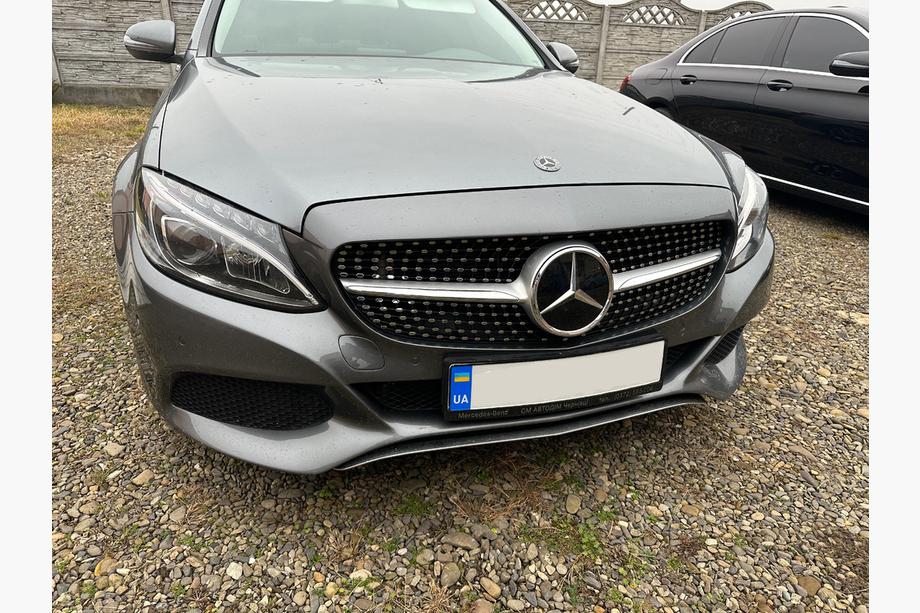Mercedes C-class W205 2014-2021 Front Grille Diamond Silver (for Avantgarde/AMG-Line/C43 AMG) 2014-2018, without camera Photo 2