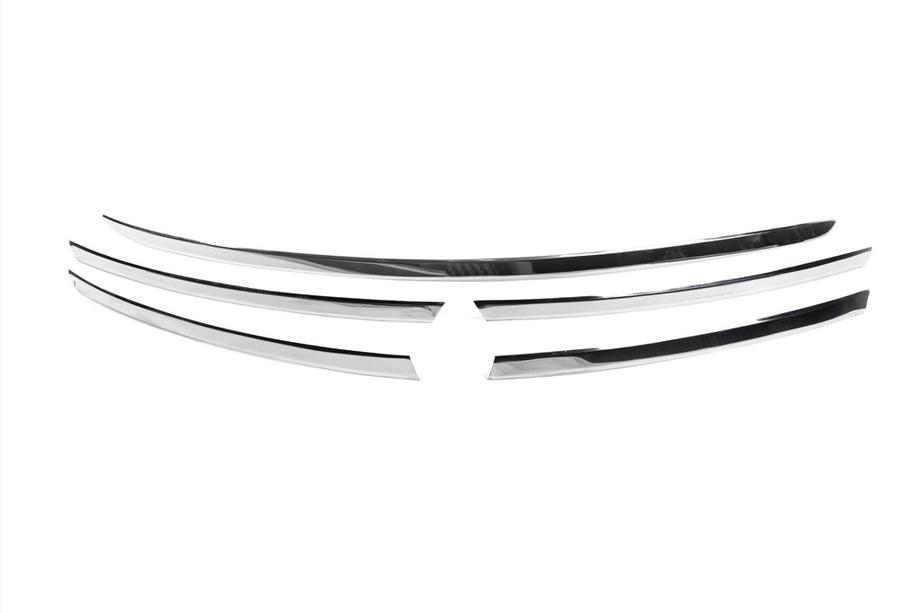 Mercedes ML W164 2005-2011 Chrome Grille Trim (5 pcs, Stainless Steel) Carmos - Turkish Stainless Steel Photo 2