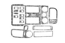 Volkswagen Polo 1994-2001 Dashboard Trim Covers (1999-2001) Aluminum photo 1