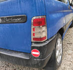 Citroen Berlingo 1996-2008 Chrome Tail Light Covers (2 pcs, Stainless Steel) photo 4