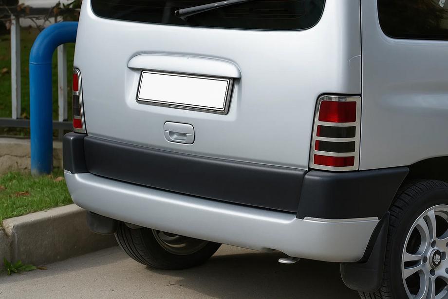 Citroen Berlingo 1996-2008 Chrome Tail Light Covers (2 pcs, Stainless Steel) Image