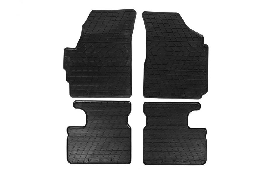 Chery QQ 2003-2022 Rubber Floor Mats (4 pcs, Stingray Premium) Image
