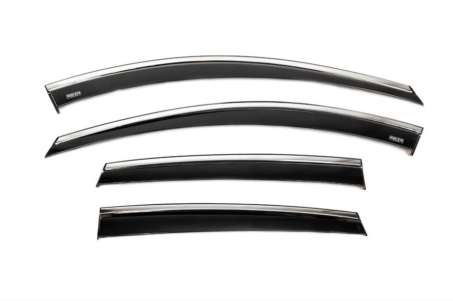 Chevrolet Captiva 2006-2019 Window deflectors with chrome trim (4 pcs, Niken) Photo 9
