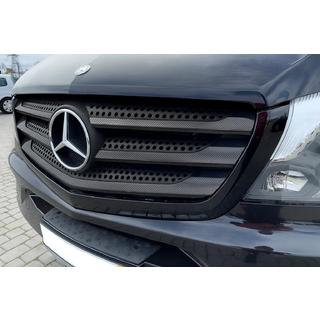 Grille Covers (6 pcs, Carbon) Mercedes Vito/V-class W447 2014- photo 4
