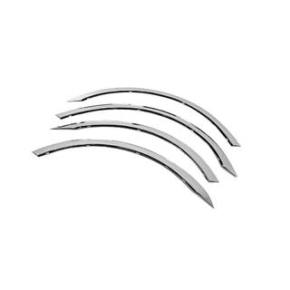 Fender flares (4 pcs, stainless steel) BMW 5 Series E60/E61 2003-2010 photo 1