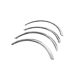 Fender flares (4 pcs, stainless steel) Hyundai Getz 2002- photo 3