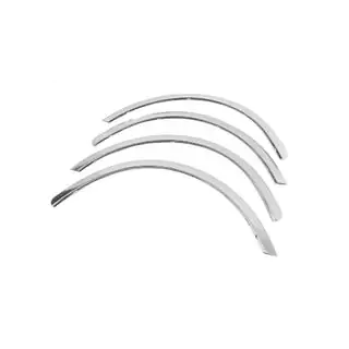 Fender flares (4 pcs, stainless steel) Skoda Fabia 2000-2007 photo 3