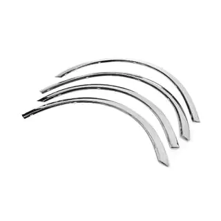 Fender flares (4 pcs, stainless steel) Skoda Superb 2001-2009 photo 3