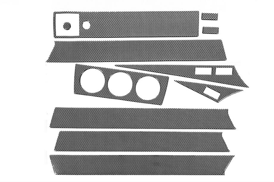Mercedes W201 (190) 1982-1993 Dashboard Trim Kit (11 pcs) Carbon Photo 3