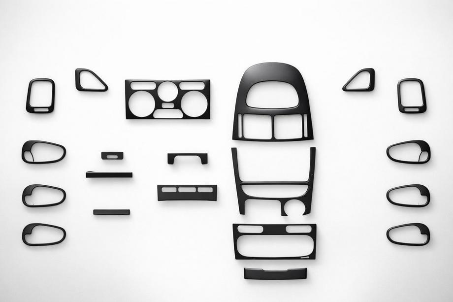 Mitsubishi Carisma 1995-2004 Dashboard Trim Covers (1995-1999) Aluminum Image
