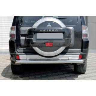 Rear Bar AK002 (Stainless Steel) Mitsubishi Pajero Wagon III 1999-2006 photo 1