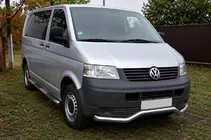 Volkswagen T5 Transporter 2003-2010 Front bumper guard Wave ST007 (stainless steel) photo 3
