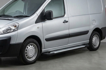 Citroen Jumpy 2007–2017 Side Steps Allmond Grey (2 pcs, Stainless Steel) photo 1