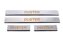 Renault Duster 2008–2017 Door Sill Protectors Carmos V1 (4 pcs, Stainless Steel) photo 2