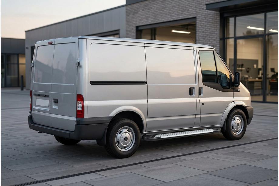 Ford Transit 2000–2014 Side Steps Allmond Grey (2 pcs, Aluminum) Photo 1