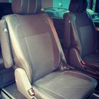 Volkswagen T5 Caravelle 2004-2010 Car Seat Covers (Eco Leather and Fabric, Premium) Full interior and front seats (1+1) photo 6