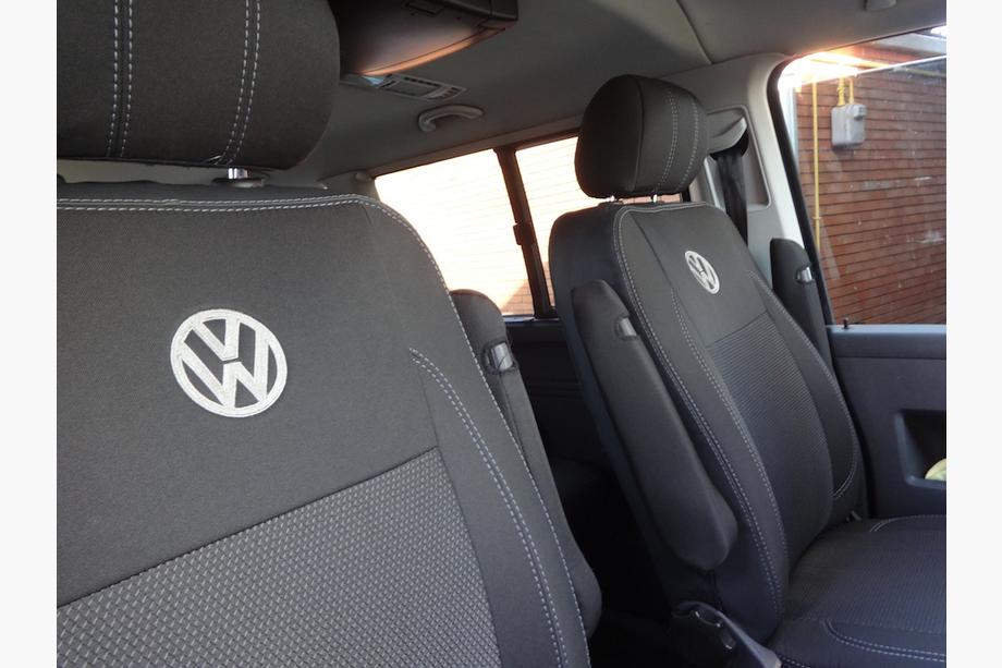 Volkswagen T5 2010-2015 Car Seat Covers (Leatherette↗Fabric, Premium) Photo 9