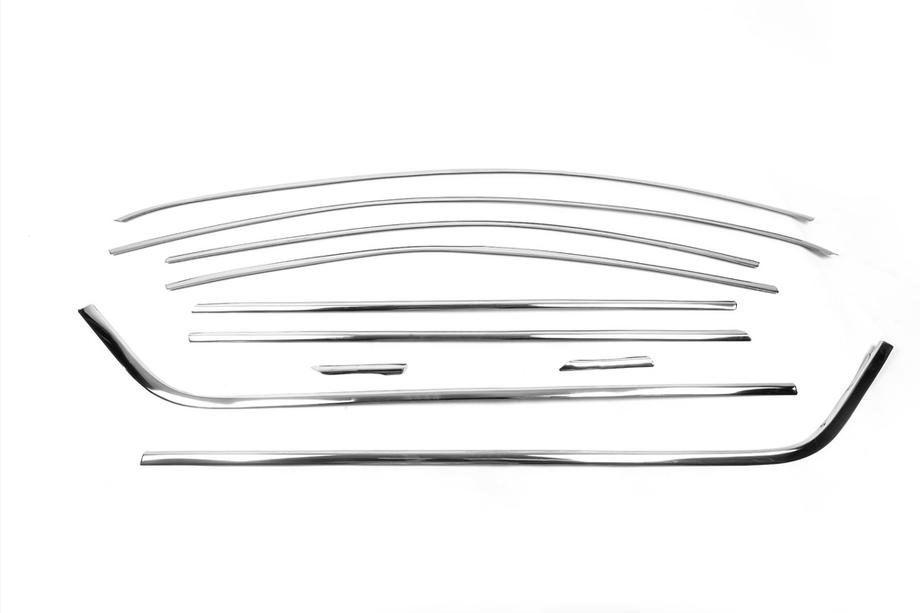 Skoda Octavia III A7 2013-2019 Full Window Trim Stainless Steel (10 pcs) Photo 4