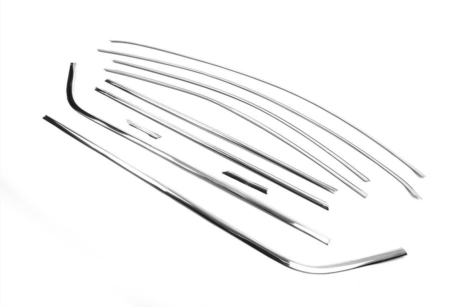 Skoda Octavia III A7 2013-2019 Full Window Trim Stainless Steel (10 pcs) Photo 5