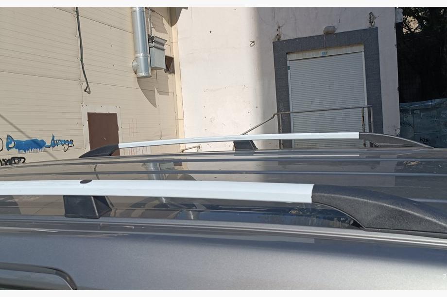Nissan NV200 2009- Chrome Roof Rails 164 cm, Plastic Feet Photo 11