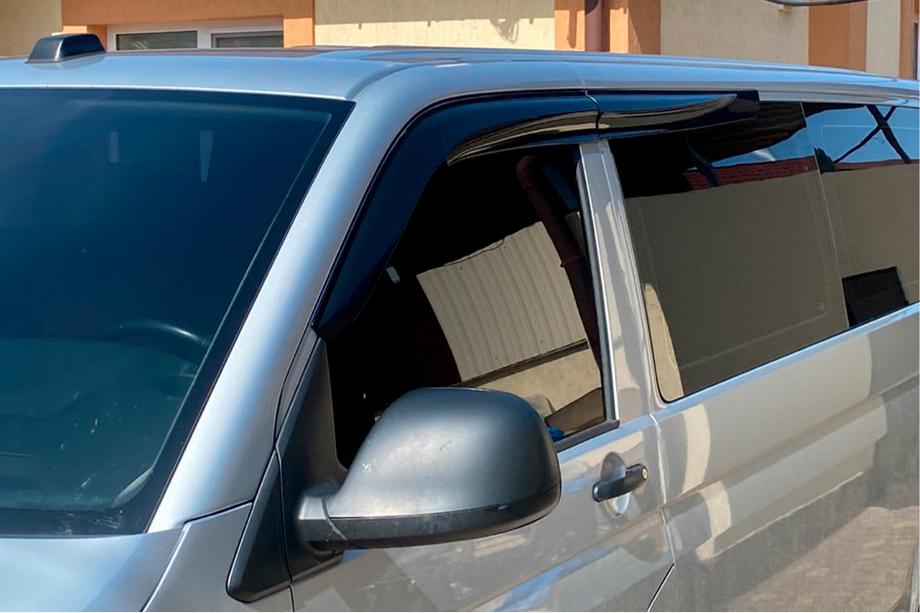 Volkswagen T5 Transporter 2003-2010 Window Deflectors (4 pcs, Sunplex Sport) Photo 14