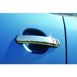Chrome flat door handle covers (4 pcs) Skoda Fabia 2000-2007 photo 1