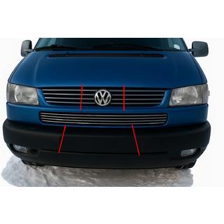 Bumper grille trims Slant hood (4 pcs, stainless steel) Volkswagen T4 Transporter 1990-2003 photo 1