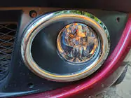 Fiat Doblo I 2005-2010 Fog light covers (2 pcs, stainless steel) photo 1