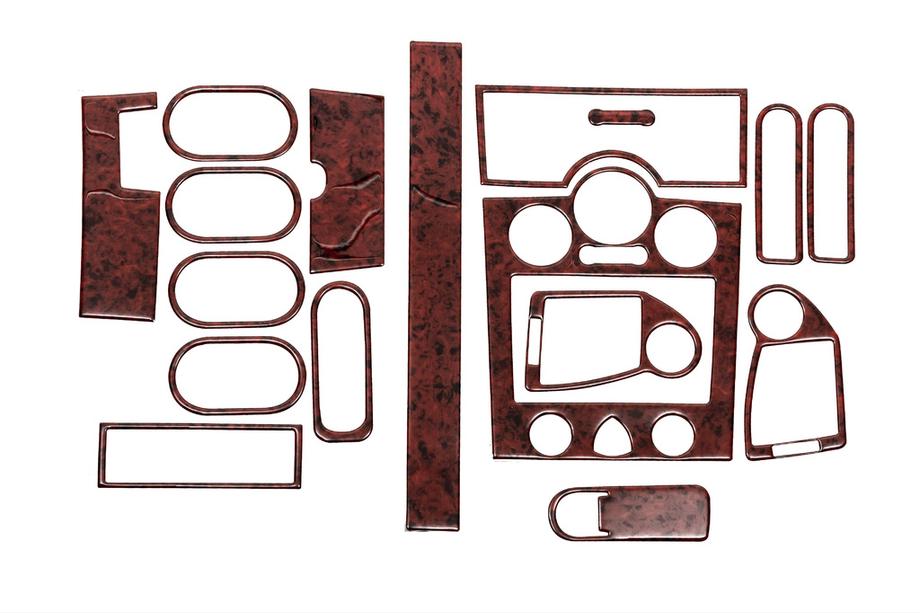 Renault Megane II 2004-2009 Dashboard Trim Kit 17 pcs (Meric, Turkey) Carbon Photo 3