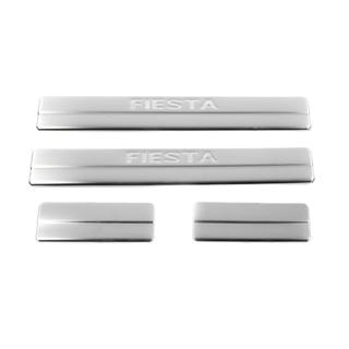 Door Sill Protectors OmsaLine (4 pcs, Stainless Steel) Ford Fiesta 2002-2008 photo 2