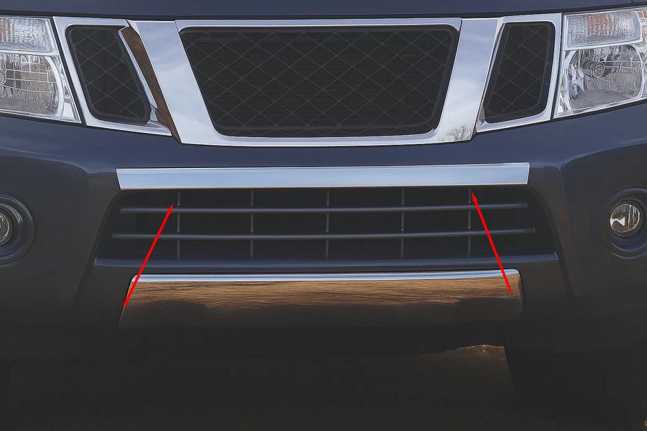 Nissan Pathfinder R51 2005-2014 Stainless steel front bumper protector Image