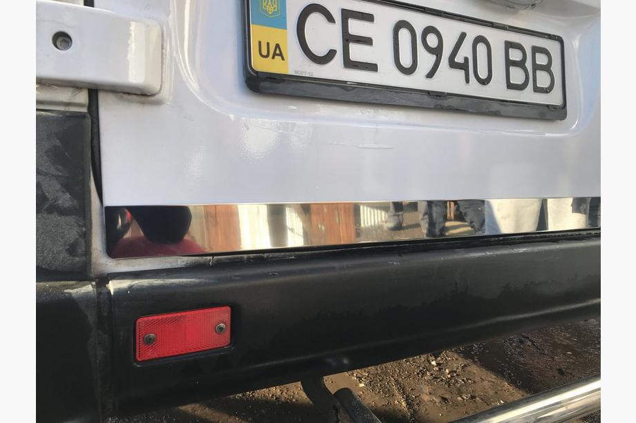 Volkswagen LT 1995-2006 Trunk trim (2 pcs, stainless steel) Photo 2